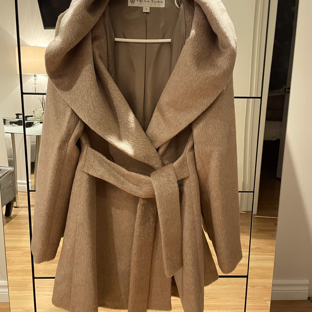 Trina Turk Wrap Wool Coat